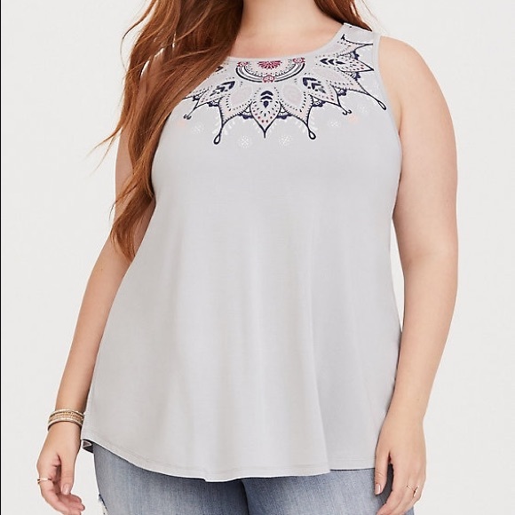 torrid Tops - Torrid Super Soft Medallion High Neck Tank